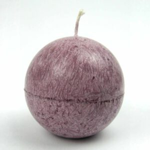 Kristallkerze Kugel groß bordeaux