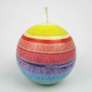 Kristallkerze Kugel groß farbig