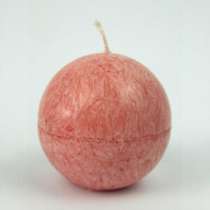 Kristallkerze Kugel groß orange