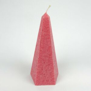 Kristallkerze Obelisk rot