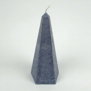 Kristallkerze Obelisk anthrazid