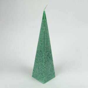 Kristallkerze Pyramide groß grün