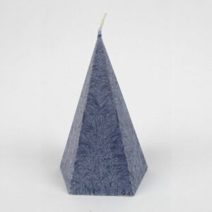 Kristallkerze Pyramide klein anthrazid