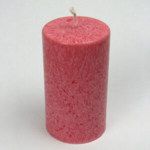 Kristallkerze Stumpen groß rot