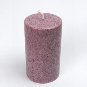 Kristallkerze Stumpen klein bordeaux