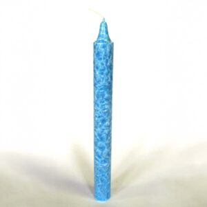 Kristallkerze Stab blau