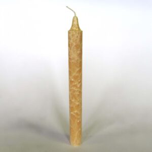 Kristallkerze Stab sandgelb