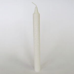 Kristallkerze Stab weiß